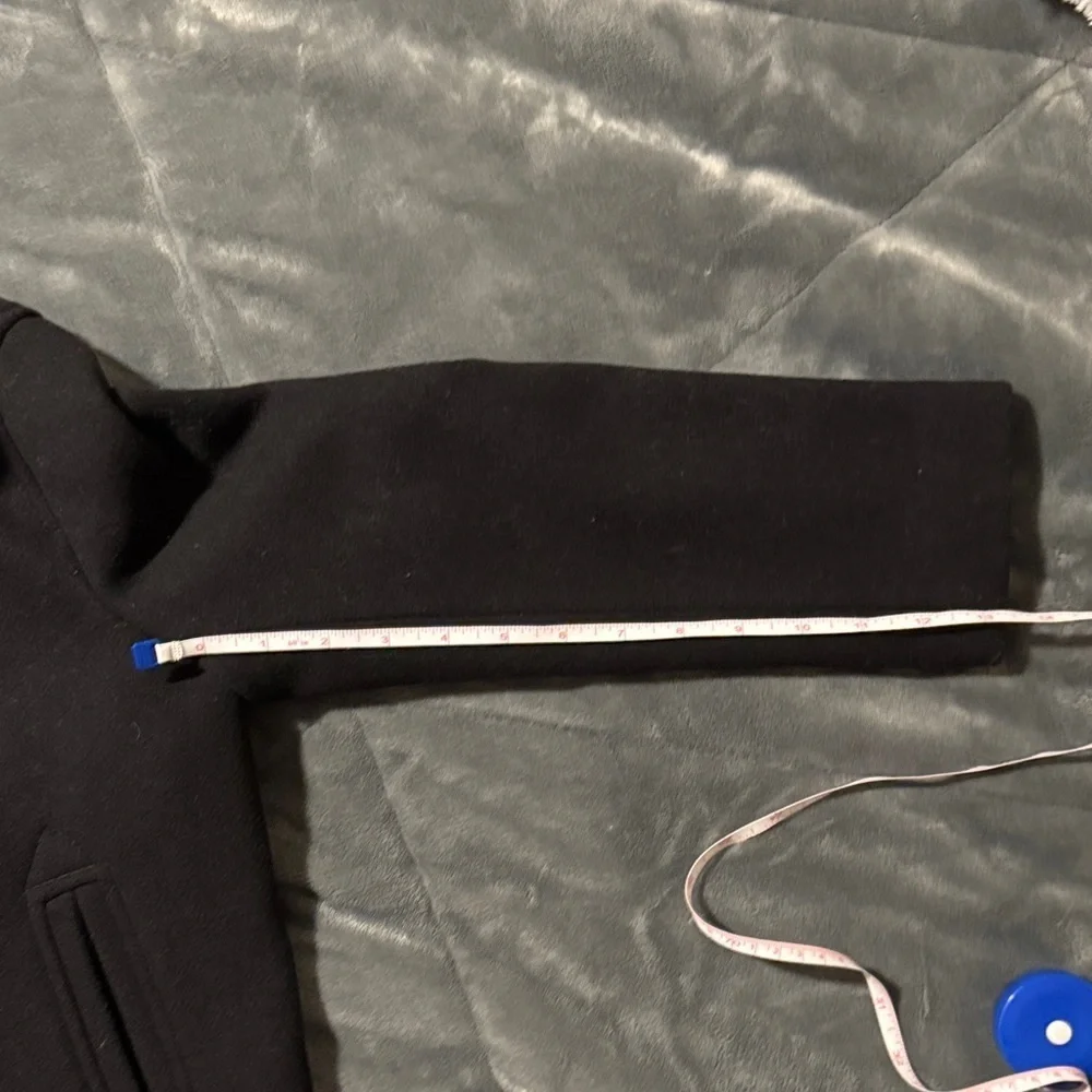 J. Crew Kids Classic Black Pea Coat
